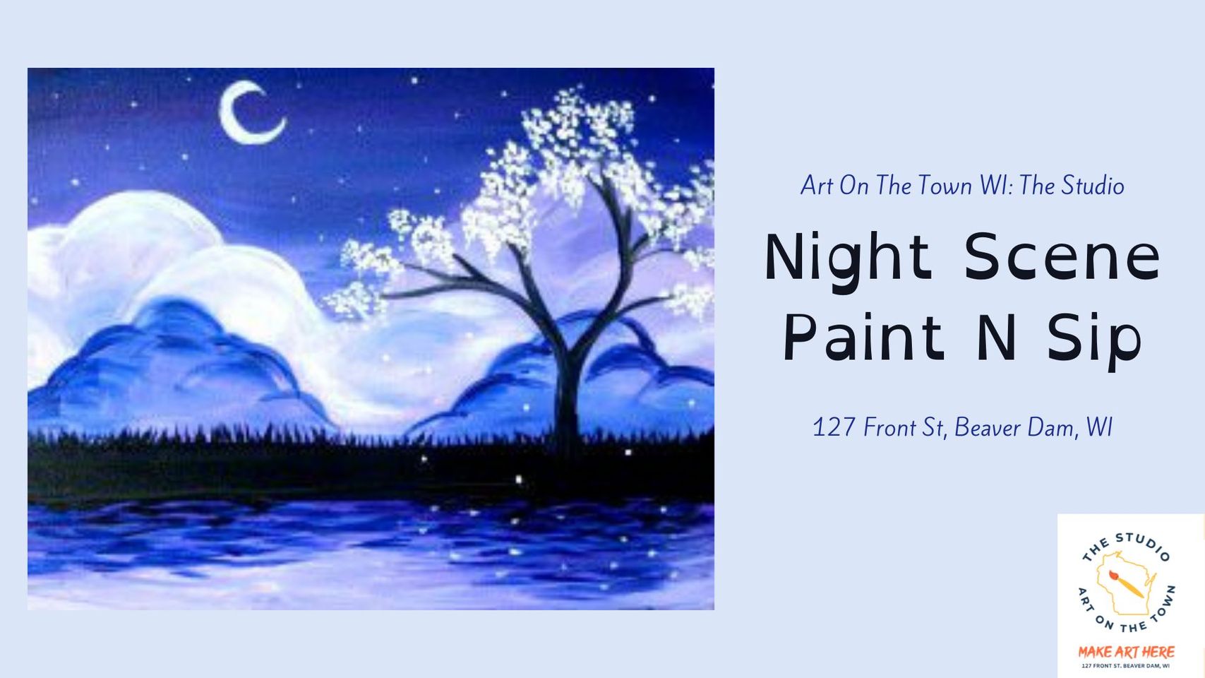 Night Scene Paint N Sip