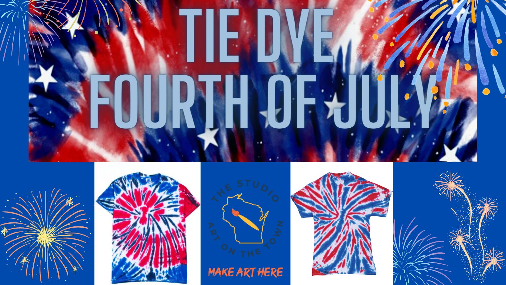 Tie dye fourth of july