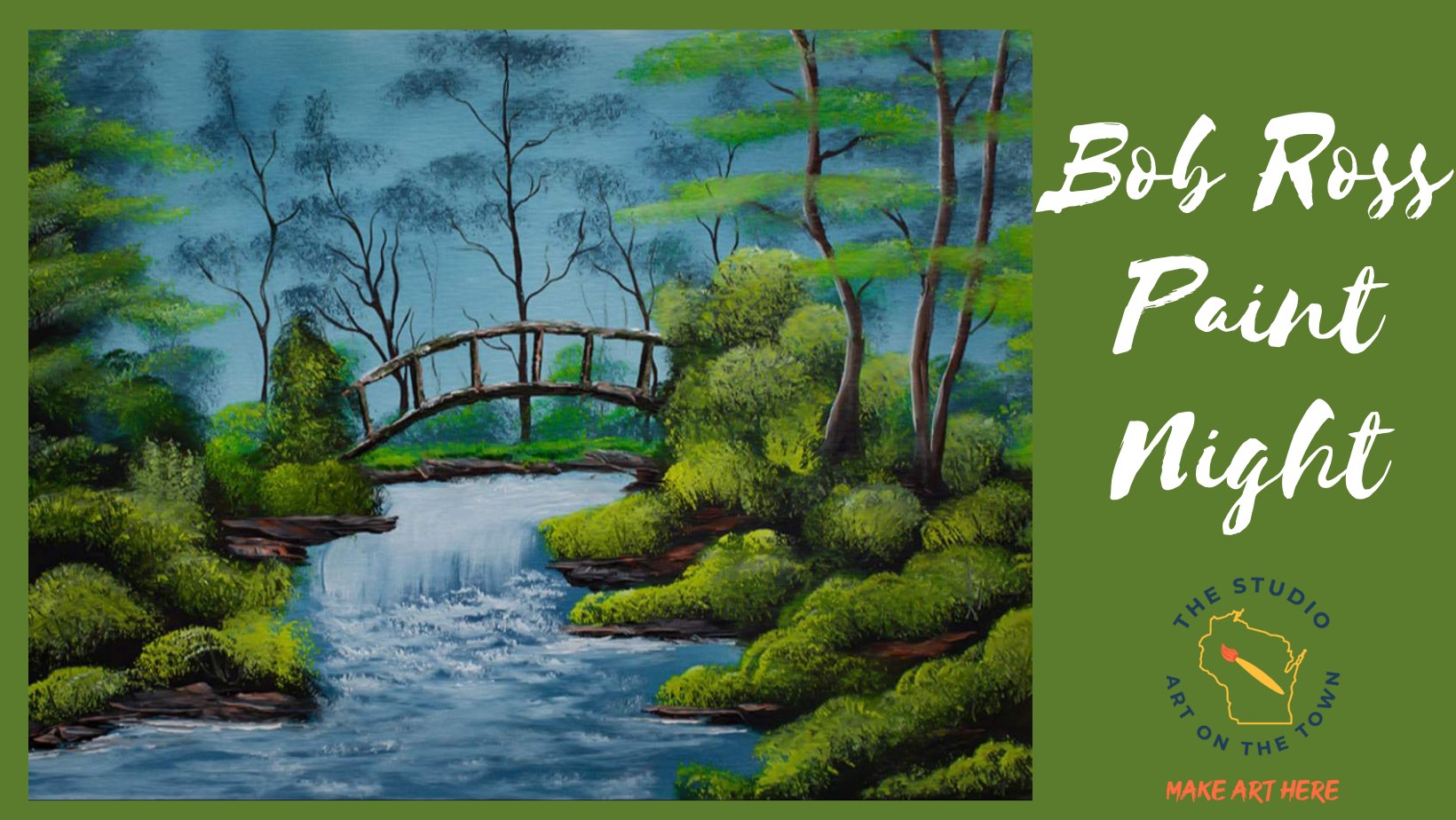 Bob Ross Paint Night - Art on the Town WI