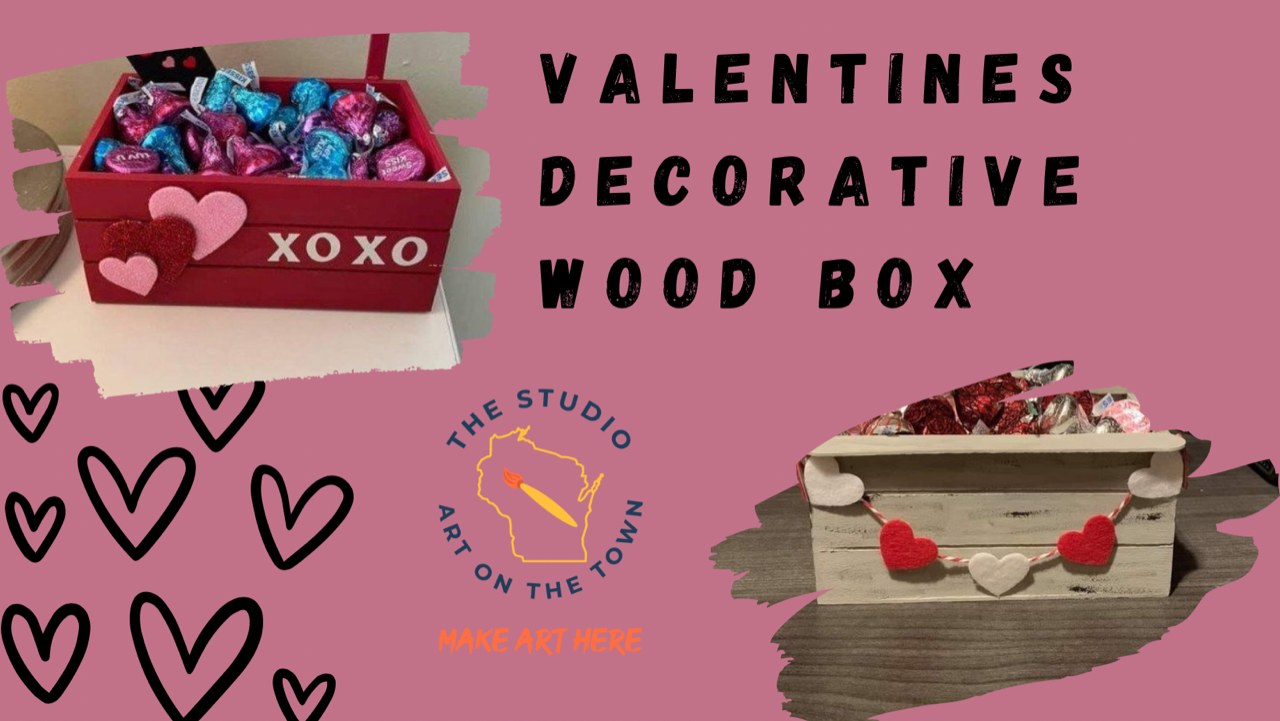 Valentines Decorative Wood Box