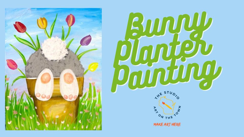 Bunny Planter Painting