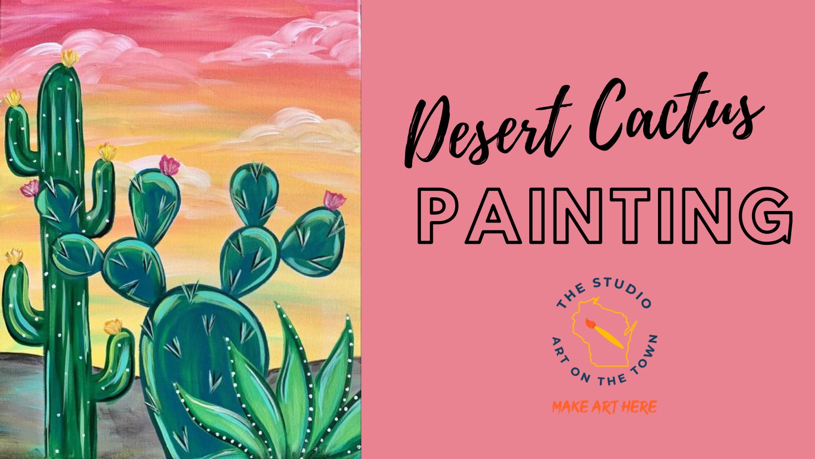 Desert Cactus Painting