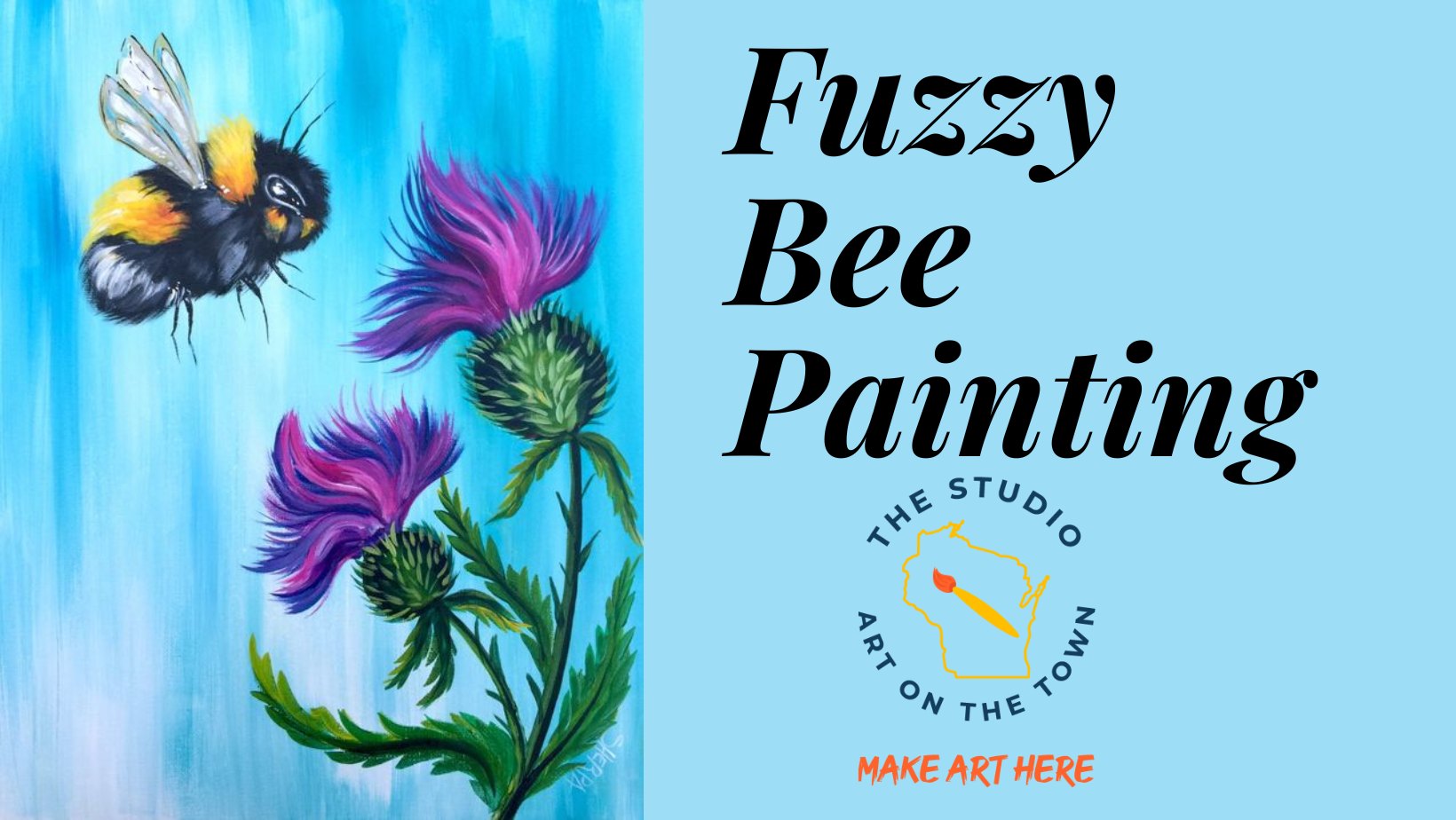 Fuzzy Bee Painting