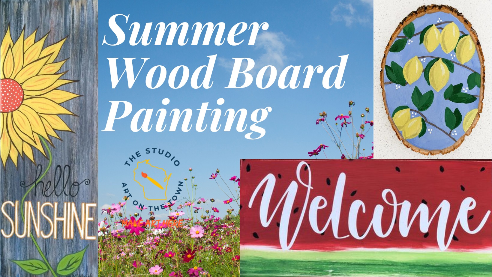 Summer Wood Board Painting Workshop