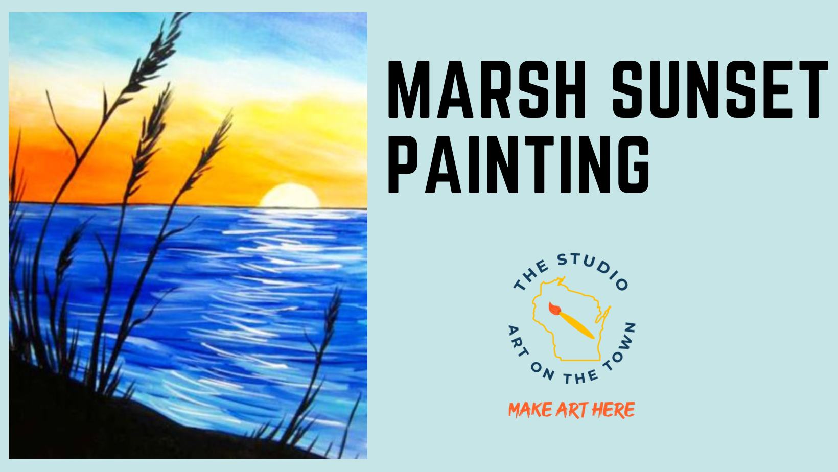 Marsh Sunset Painting