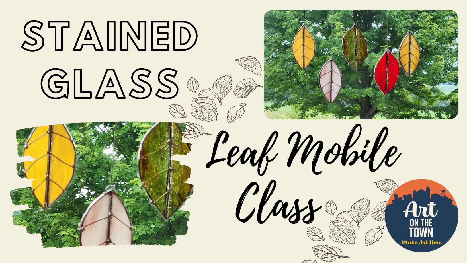 Stained Glass Leaf Mobile Class