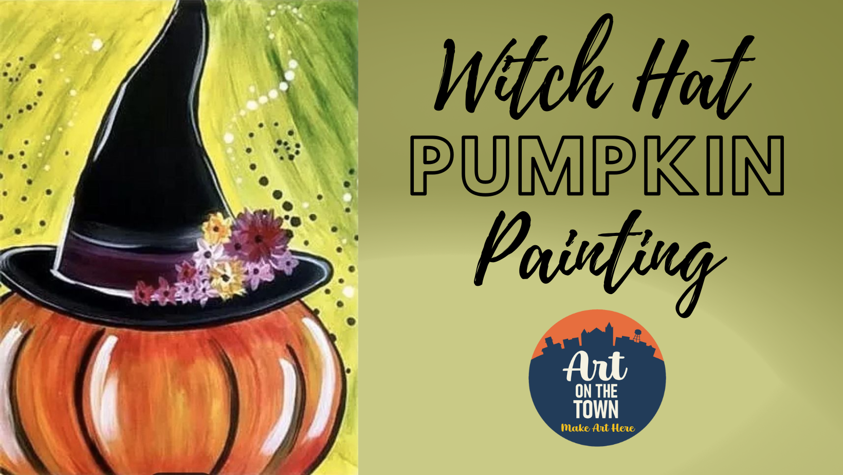 Witch Hat Pumpkin Painting