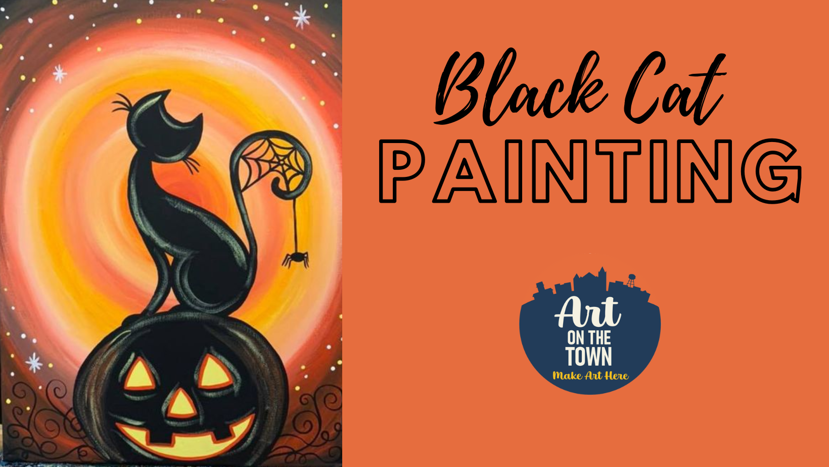 Black Cat Painting