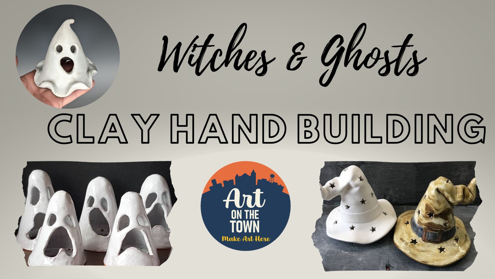 Witch's and Ghosts Clay Handbuilding