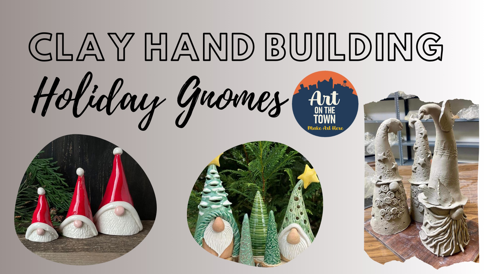Holiday Gnomes Clay Handbuilding