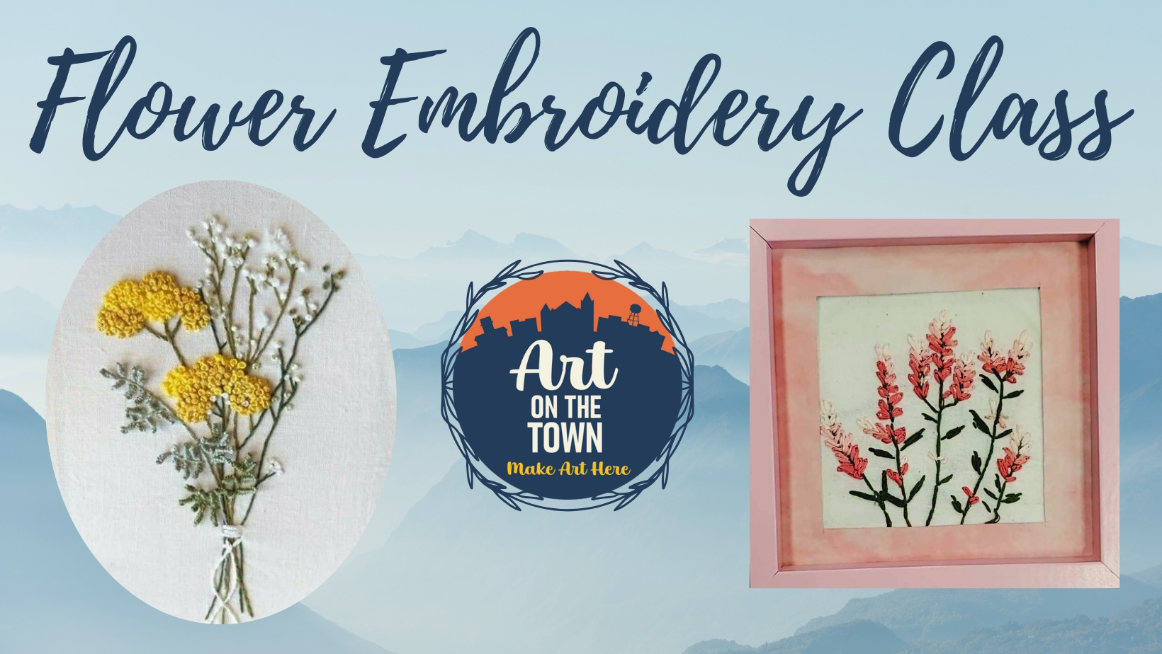 Flower Embroidery Class