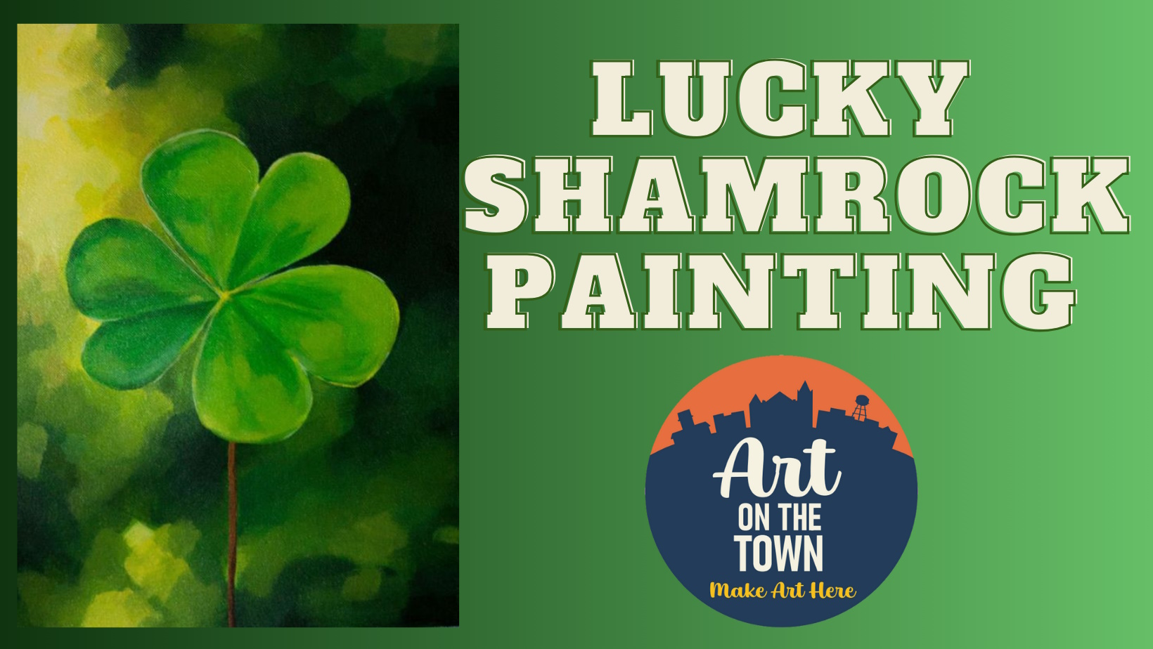 Lucky Shamrock Painting