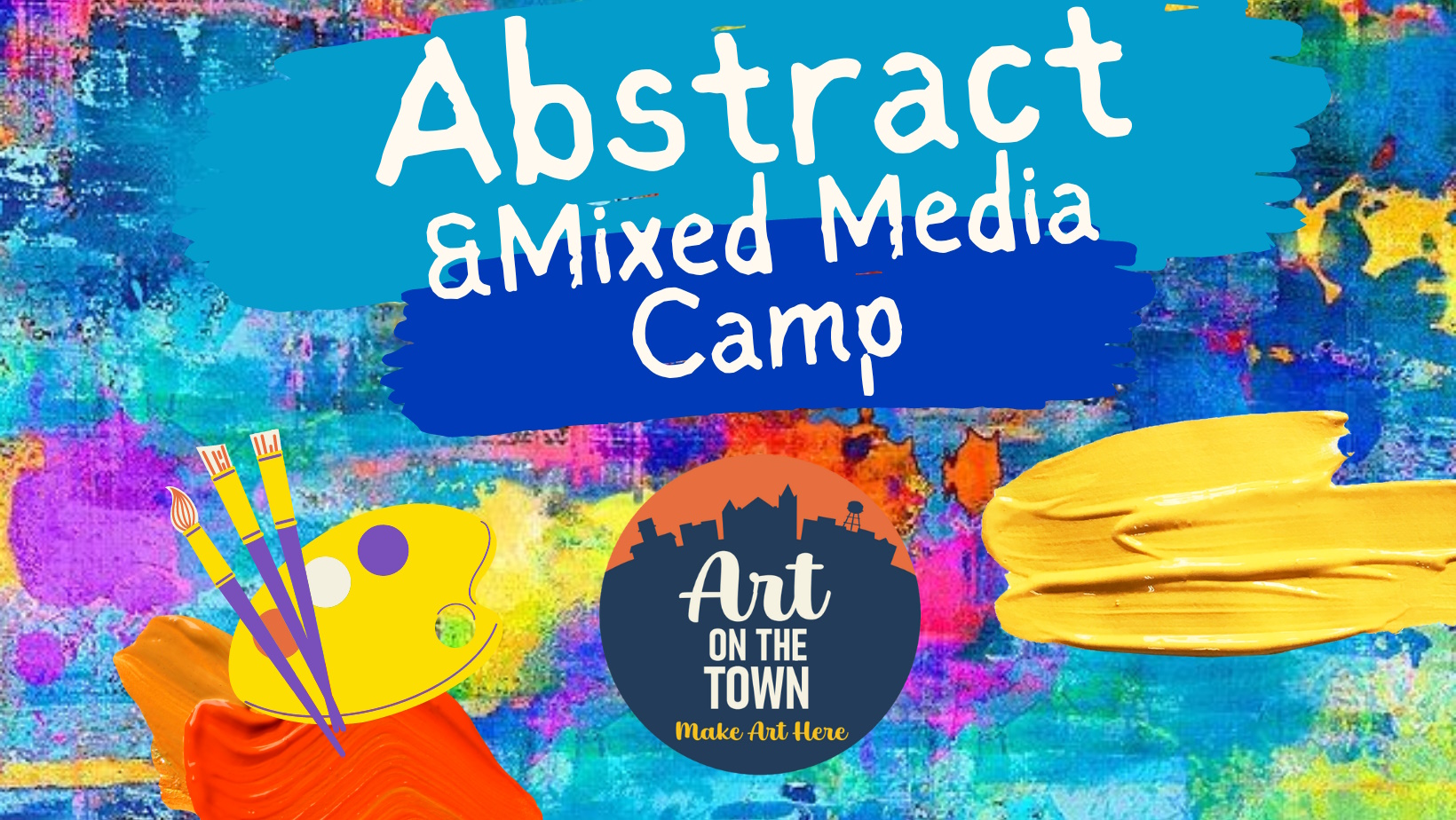 Abstract Mixed Media Camp