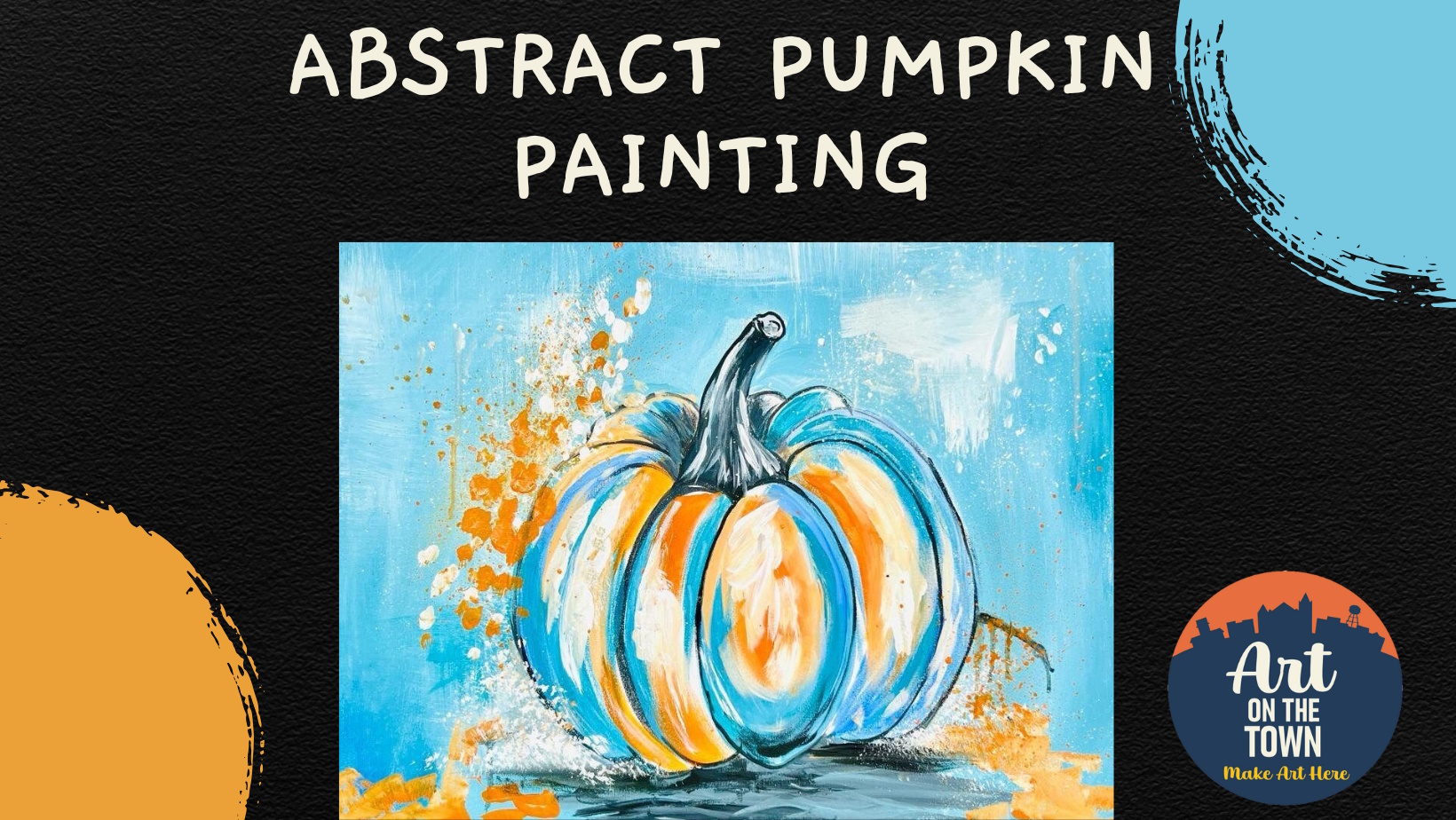 Abstract Pumpkin Painting