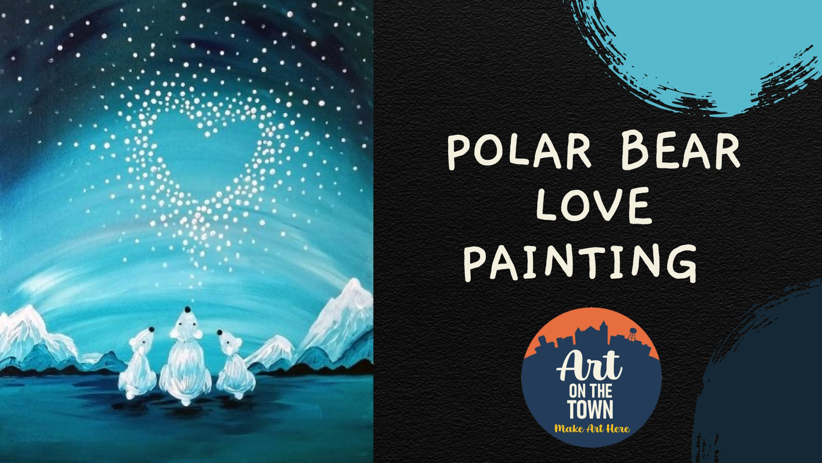 Polar Bear Love Painting