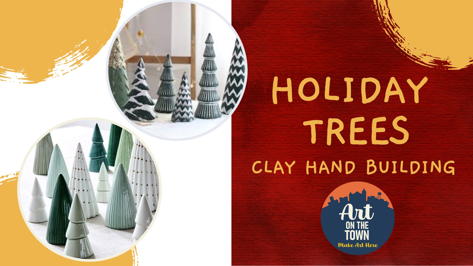 Christmas Tree Clay Hand Building