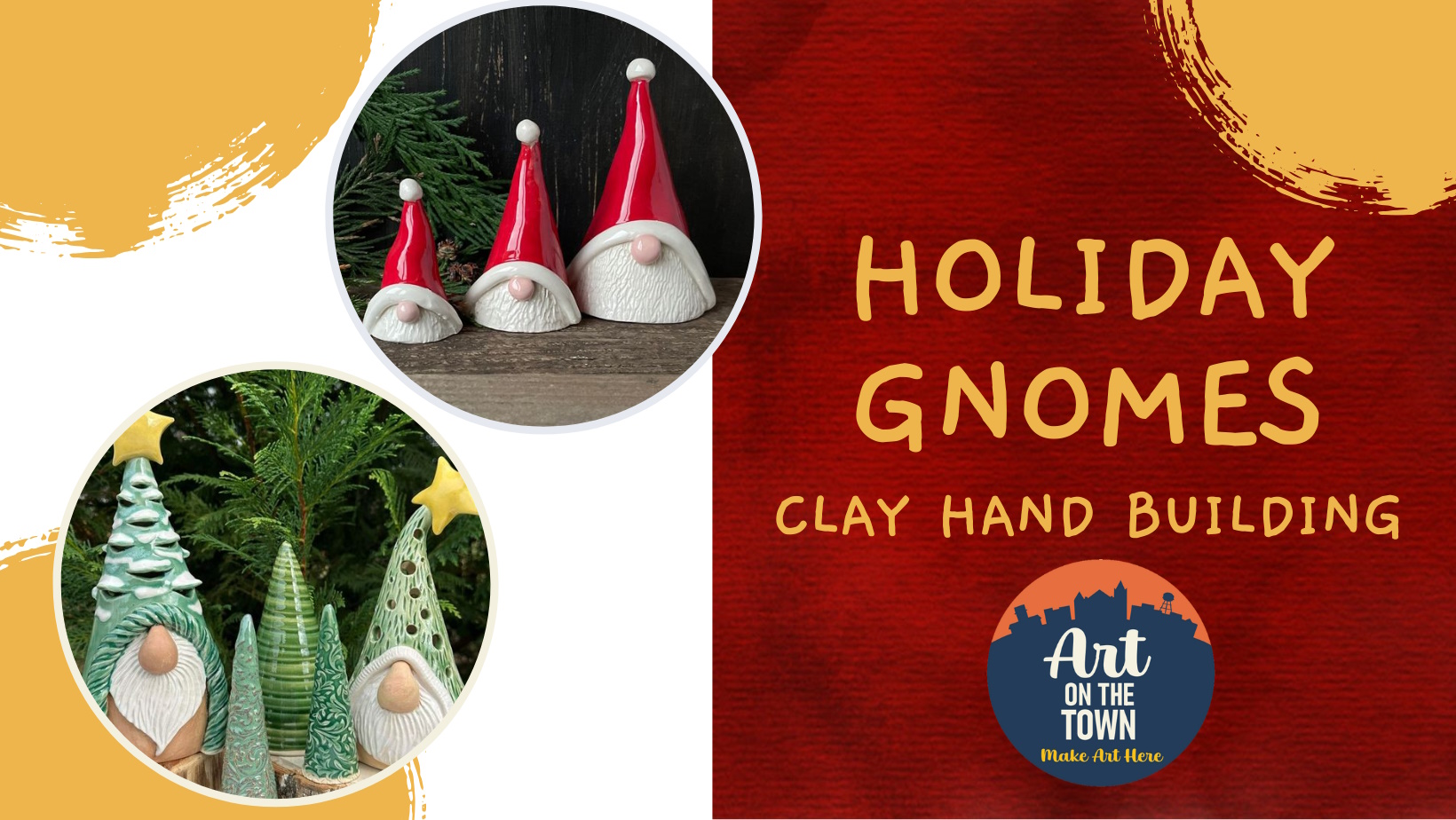 Holiday Gnomes Clay Handbuilding