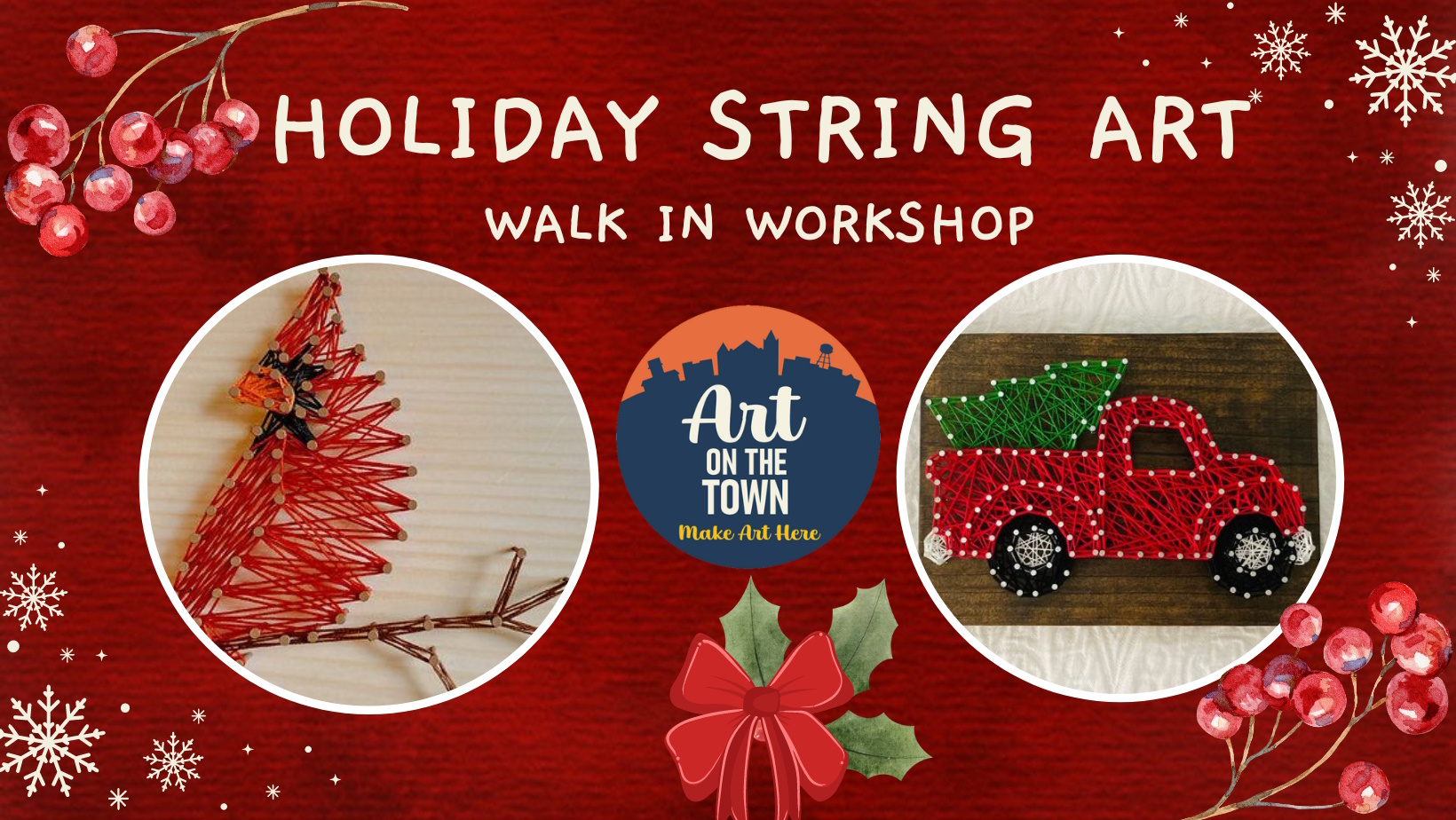 Holiday String Art Walk in Workshop