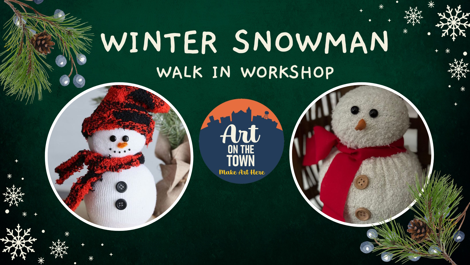 Winter Snowman Walk in Workshop