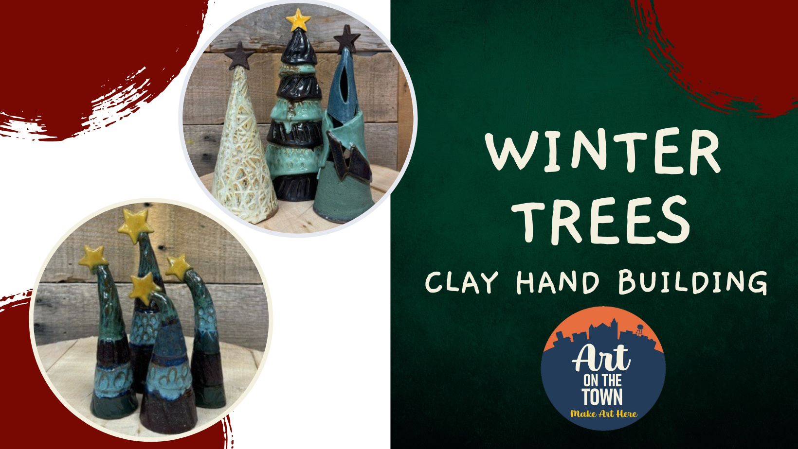 Winter Trees Clay Hand Building