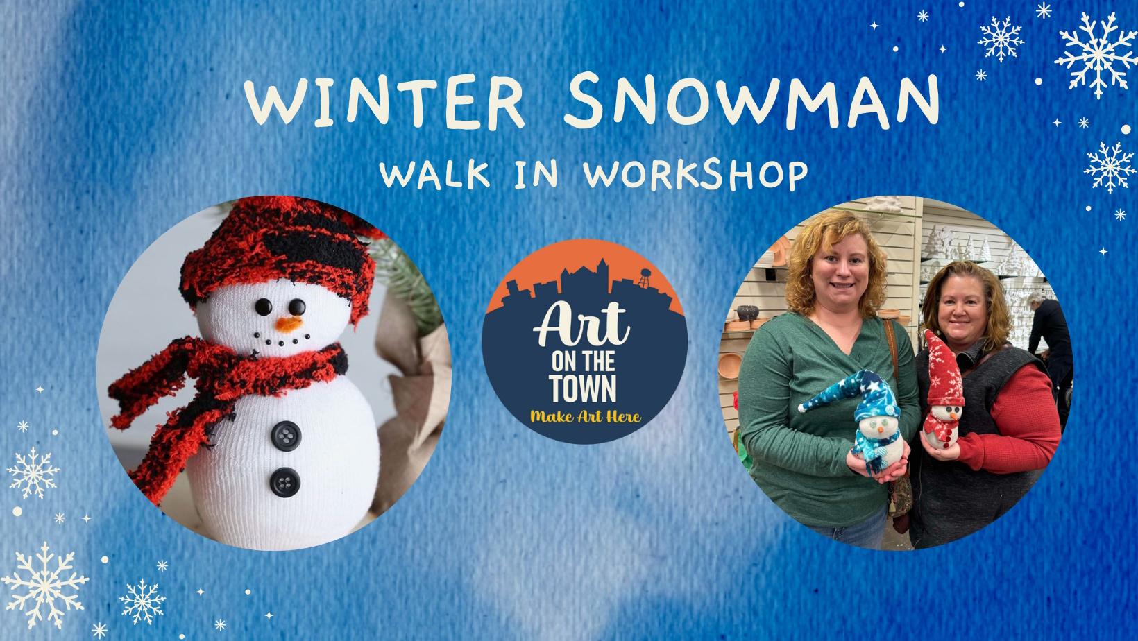 Winter Snowman Walk in Workshop