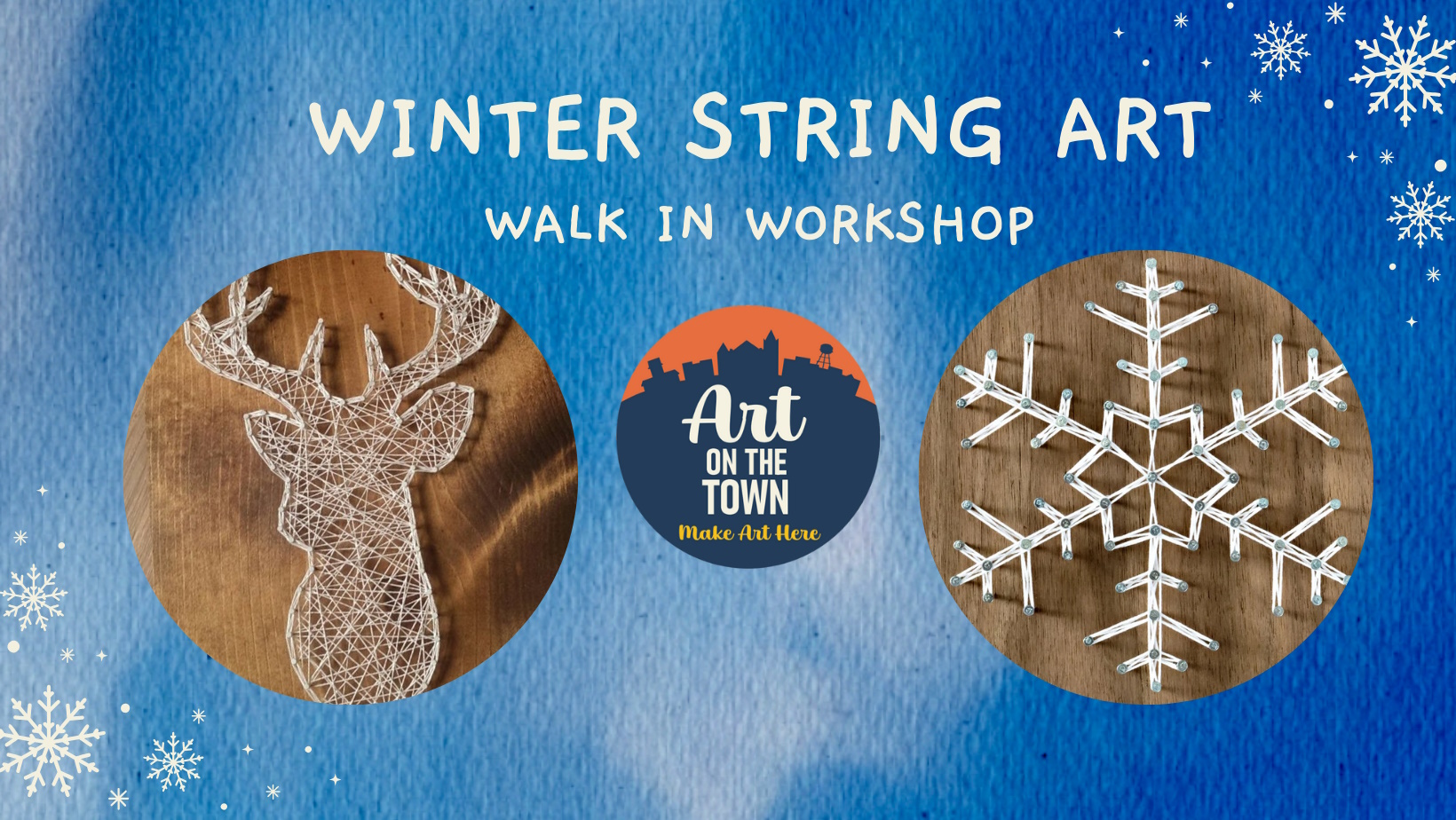 Winter String Art Walk in Workshop