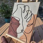 Abstract Yarn Canvas Art