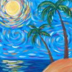 Beach Gogh Painting
