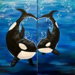 Sip & Splash Whale Partner Painting
