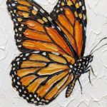 Texture Monarch Butterfly Painting
